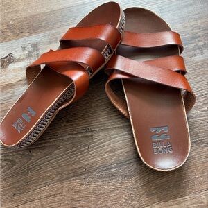 Billabong Leather Brown Sandals